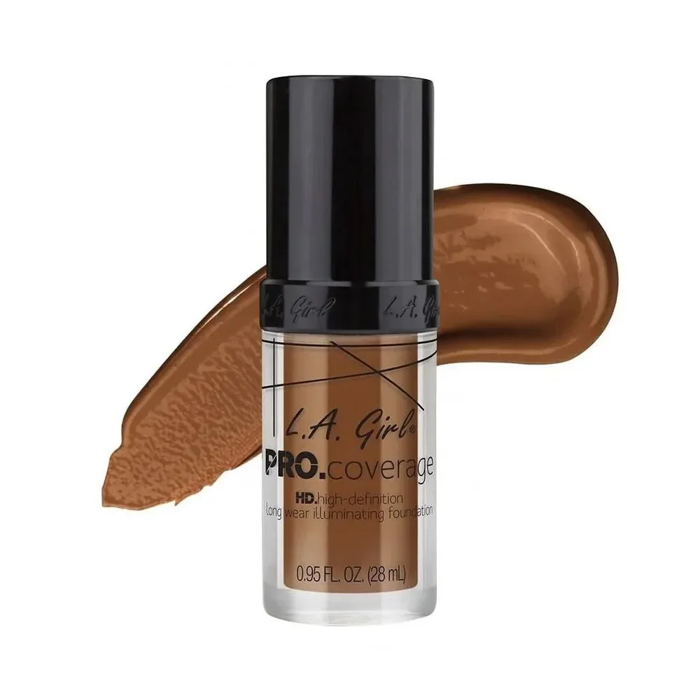 Lot of 2 L.A. Girl Pro Coverage Liquid Foundation HD Illuminating GLM654 Coffee